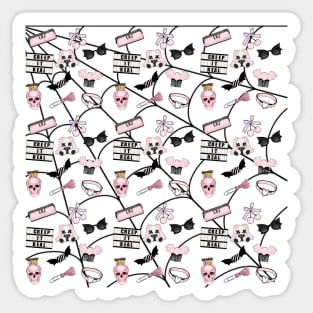 Pastel Halloween Pattern Sticker